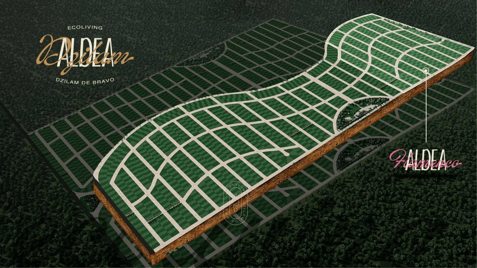 Aldea Dzilam — Vista del desarrollo